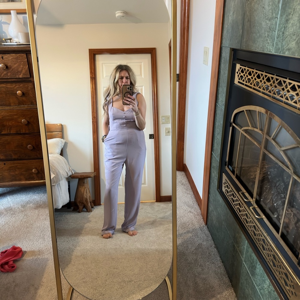 Superdown Purple Jumpsuit
